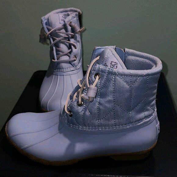 Womens Periwinkle Blue Sperry Duck Boots size 7.5 - Picture 2 of 9